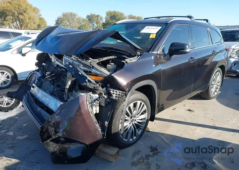 2022 Toyota Highlander Platinum from USA, damaged, VIN 5TDFZRAH6NS090378